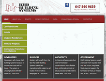 Tablet Screenshot of dmdbuilding.com